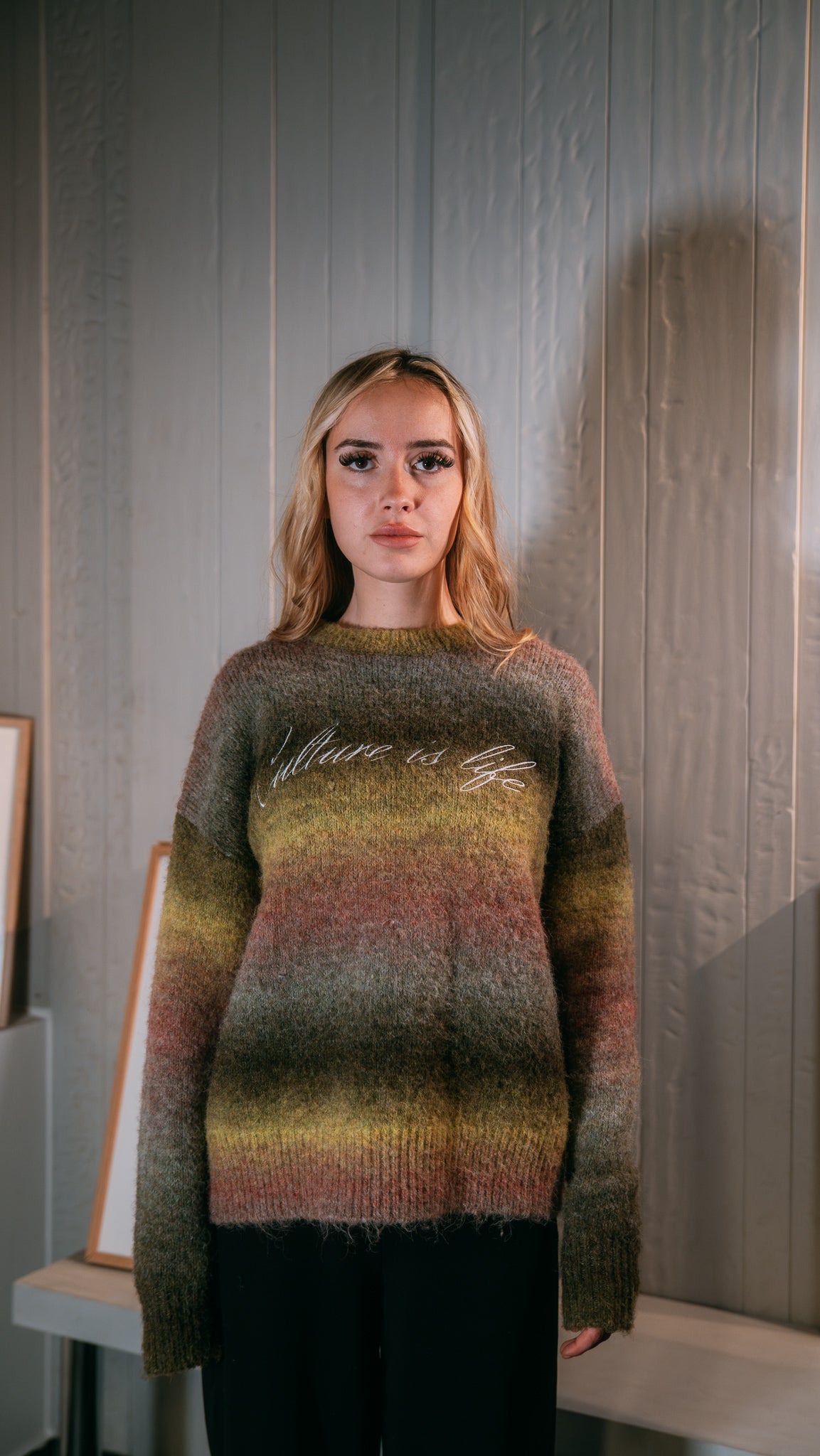 Knit Sweater Olive Mirage