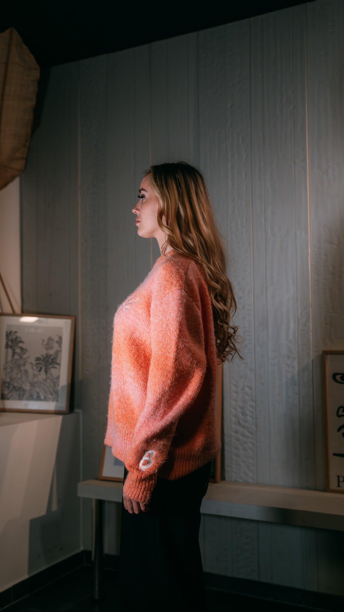 Knit Sweater Oasis Peach