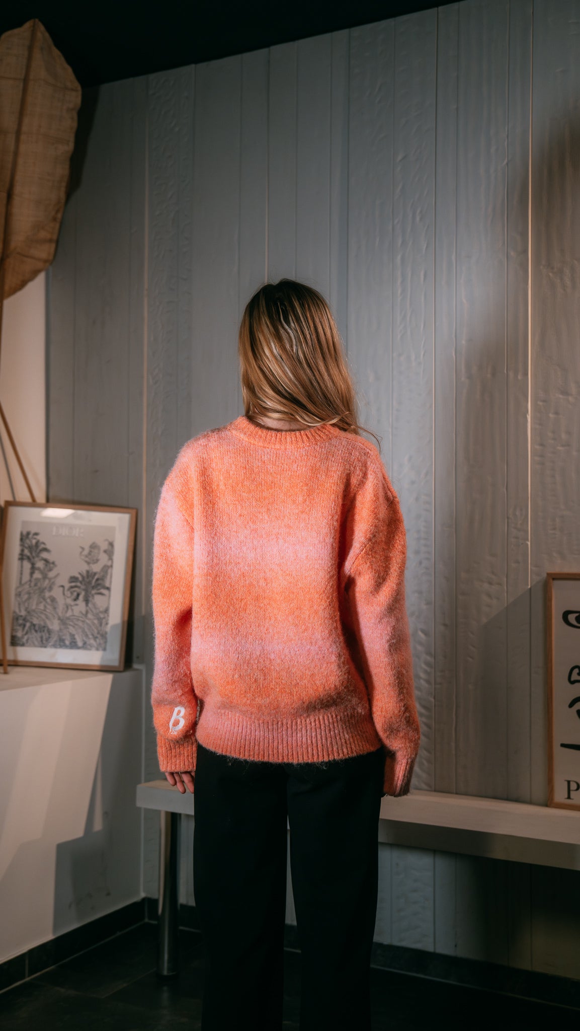 Knit Sweater Oasis Peach